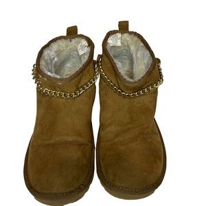 GUESS Los Angeles Faux Fur Ankle Booties